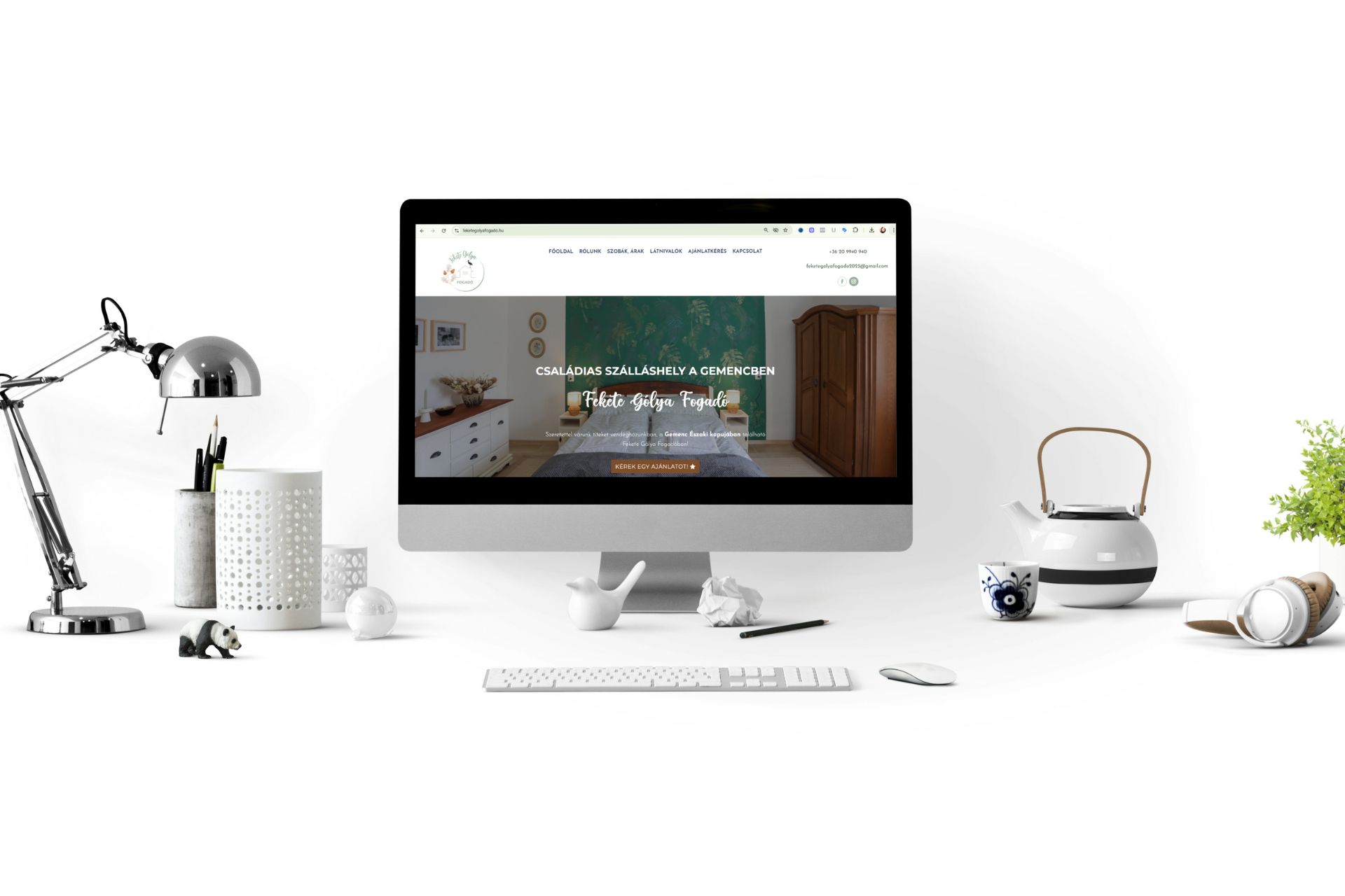 Feketegolyafogado.hu honlap iMac makett