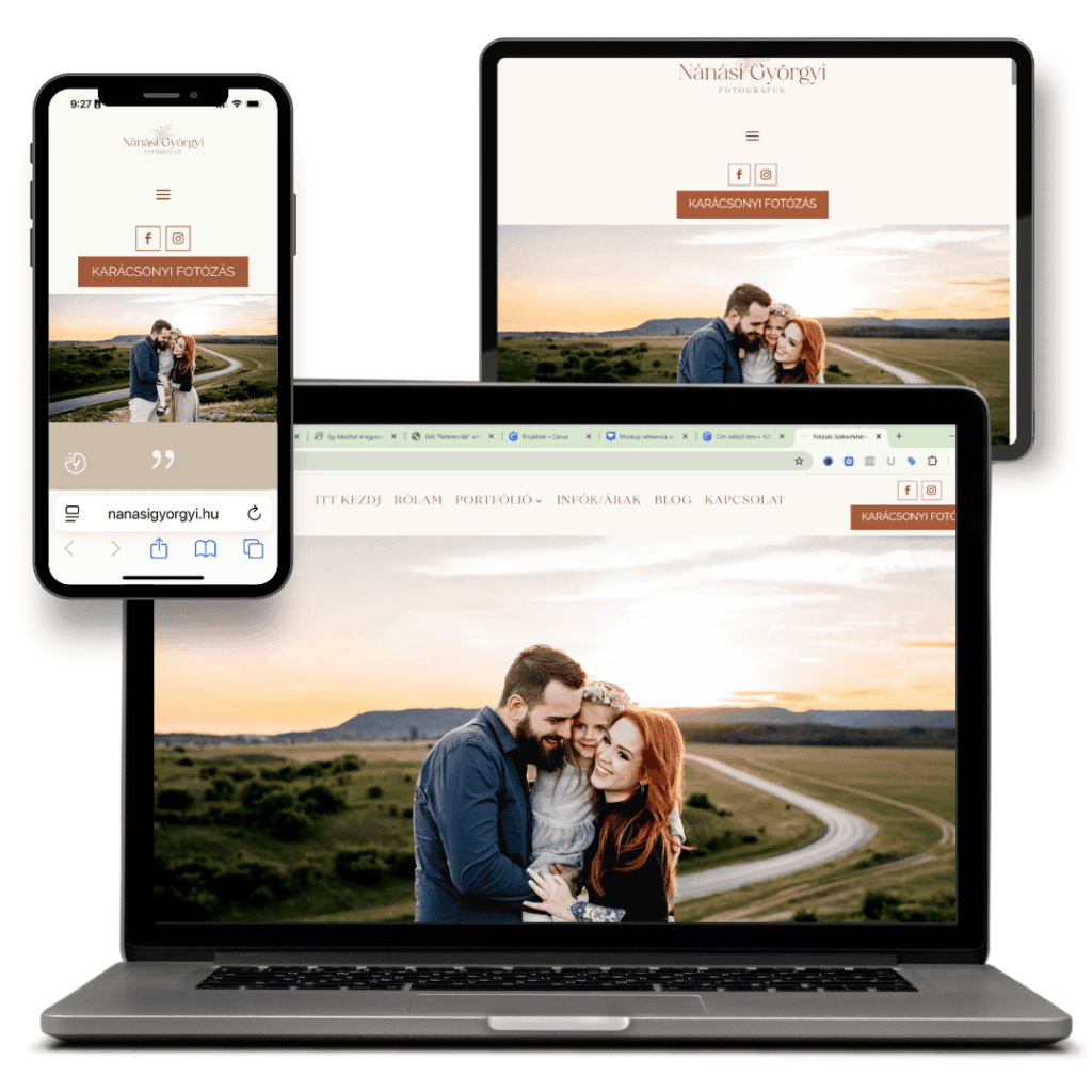 Fotós honlap referencia